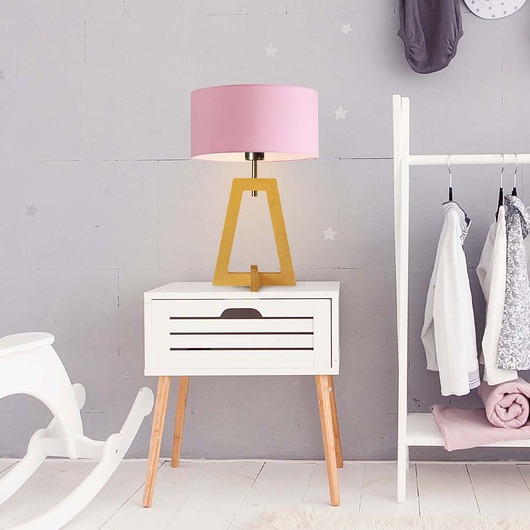 lampy do pokoju dziecka Drewniana lampka nocna do pokoju dziecięcego CLIO KIDS mix kolorów E27