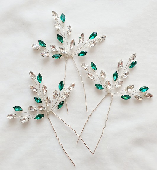 Ślubne ozdoby do włosów Wsuwki ślubne