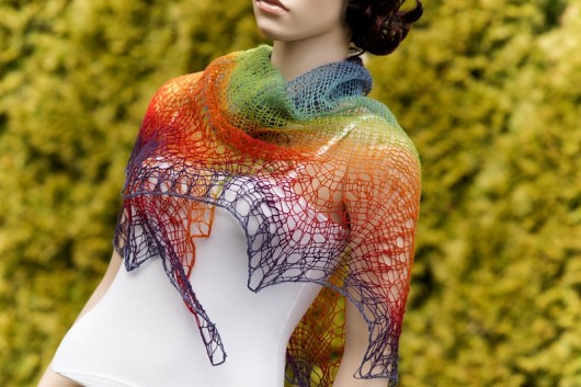 Szal &quot; PRIMAVERA RAINBOW MEDIUM &quot; HERBE DESIGN