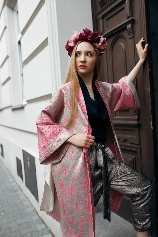 marynarki damskie Kimono kwiatowe