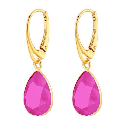 Kolczyki złote z kryształami Swarovski /933/ MYNESS