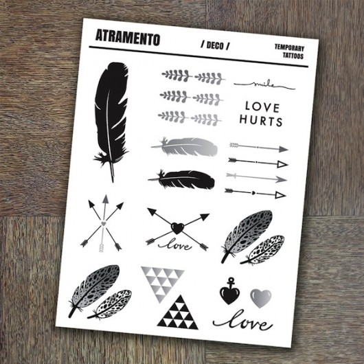 Tatuaże zmywalne ATRAMENTO set DECO ATRAMENTO