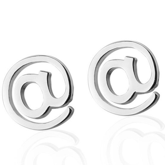 Spinki do mankietu email @ informatyk AKADEMIA STYLU