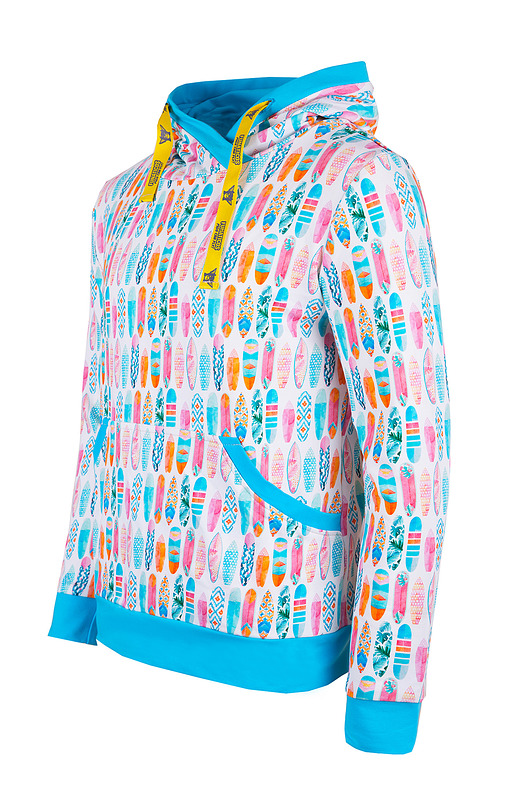 Bluza kangurka "Surfing" z turkusem Funaticos