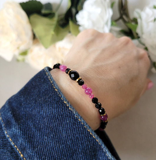 bransoletki z kamieni naturalnych OCHRONA i SUKCEs z Turmalinem