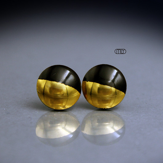 Czekoladowe 6mm/stal chirurgiczna/ Magda Łysiak