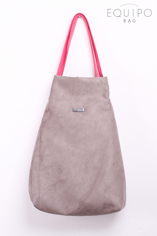 Shoper Bag Grey & Pink equipo