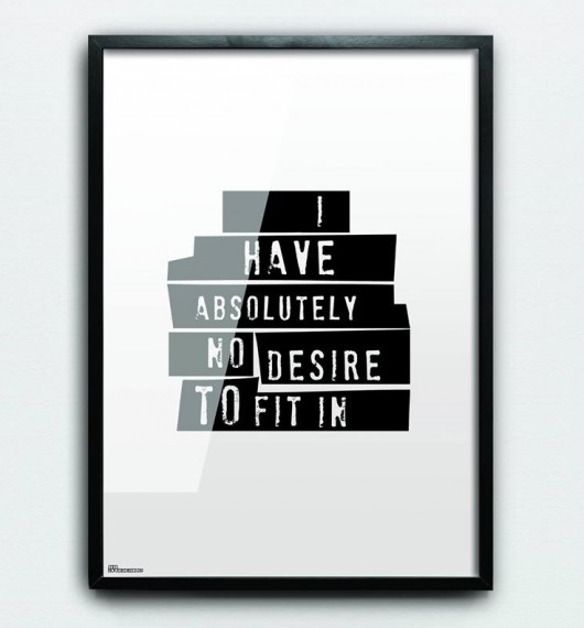 ABSOLUTELY czarno-biała grafika // 50x70cm MM House Design