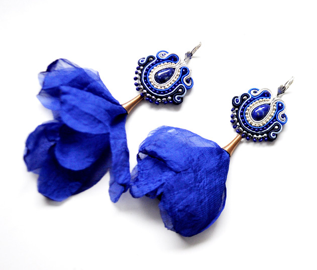 kolczyki soutache Sutaszowe kolczyki  MAJORELLE _ KOLEKCJA 2023