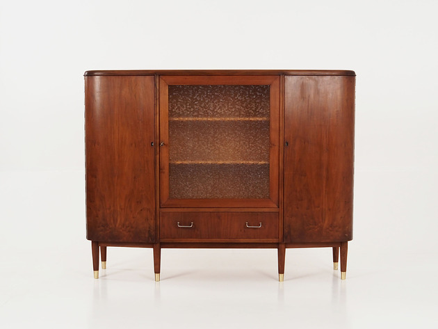 komody i szafki Highboard orzechowy, duński design, lata 60, produkcja: Dania