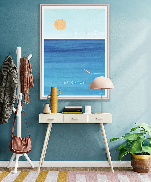 plakaty Plakat Brighton Anglia - plaża