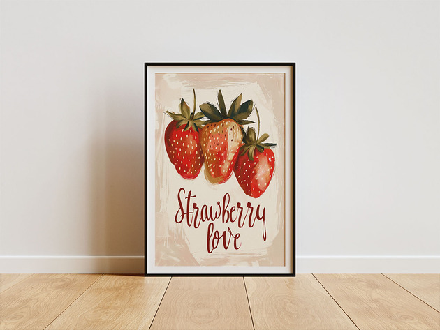 plakaty Plakat - Strawberry love