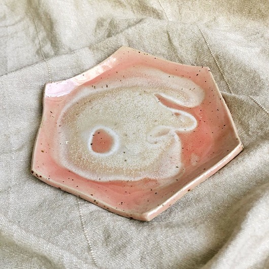 pojemniki na biżuterię Talerzyk ceramiczny na biżuterię Hexagon