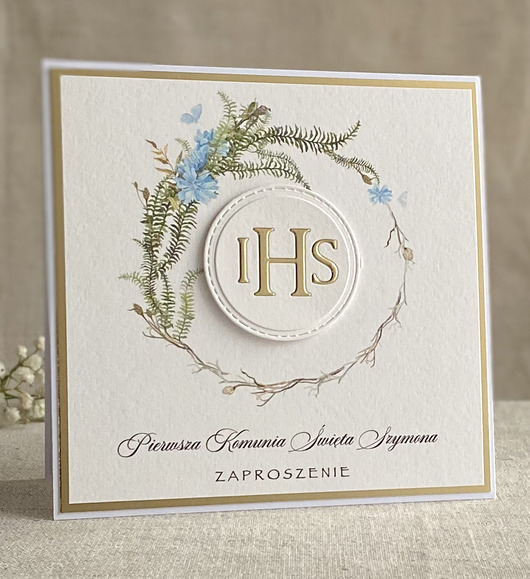 zaproszenia na komunię Zaproszenia na Komunię, wzór 75