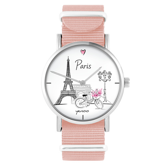 zegarki damskie Zegarek - Paris - brzoskwiniowy róż