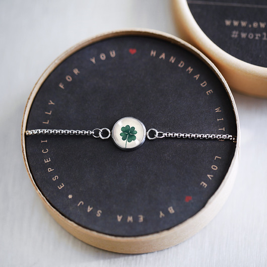 bransoletki ze szkła Na szczęście - stal nierdzewna