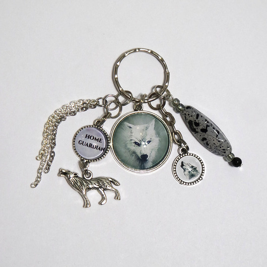breloki Breloczek - Biały wilk, home guardian