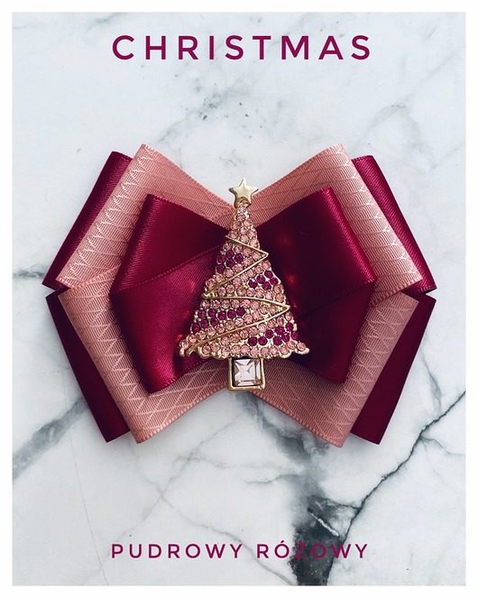 broszki Brosza z Choinką Mikołajki Święta