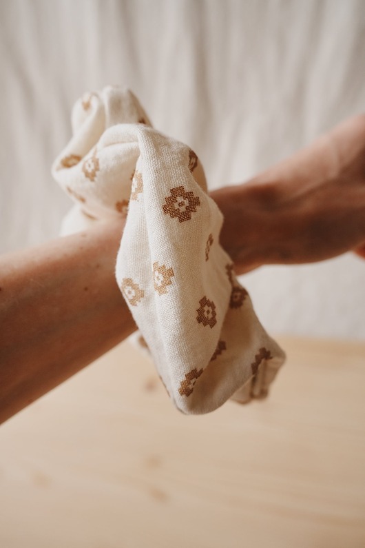 gumki do włosów Muślinowa frotka do włosów