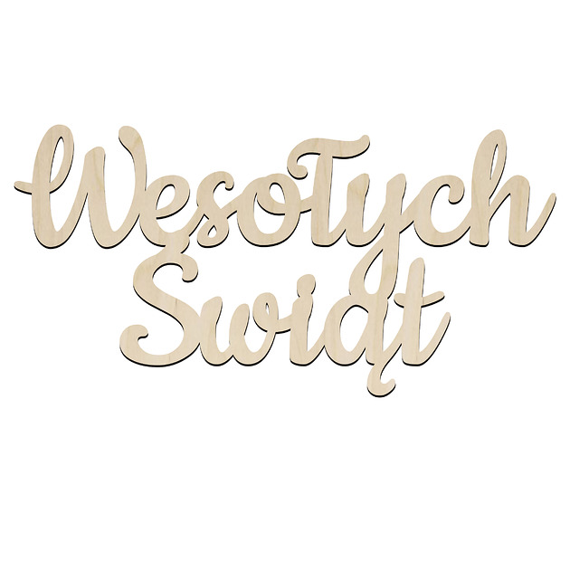 dekoracje świąteczne Drewniany Napis Świąteczny Wesołych Świąt Sklejka Dekoracja Stołu Krzesła