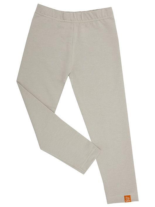 legginsy i getry dla dziewczynki Legginsy dla dziewczynki RAINBOW gładkie - beżowe