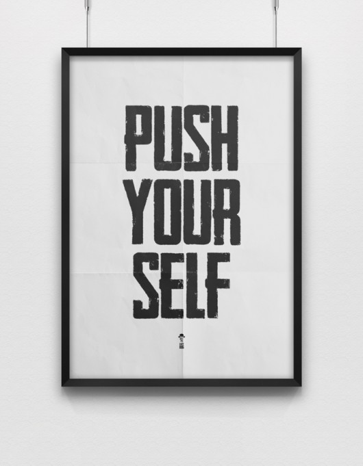Plakat - Push Yourself 50x70 LazyDog