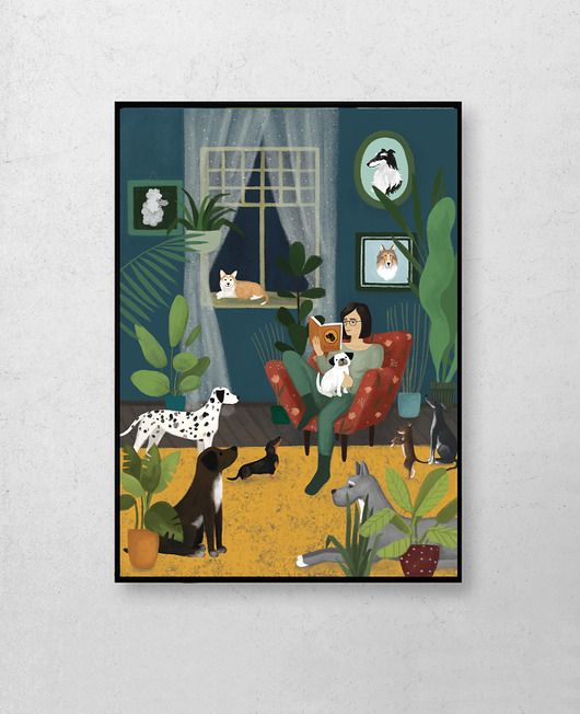 grafiki i ilustracje Psy