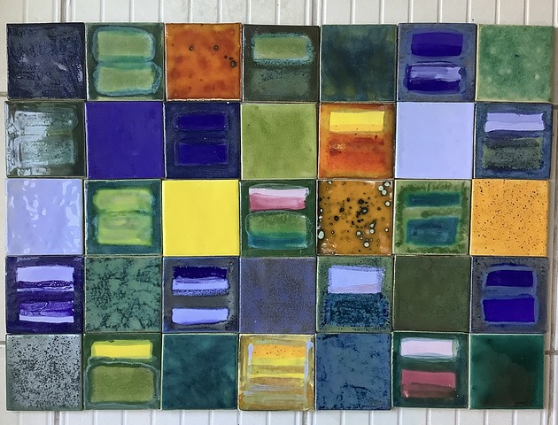 kafle i panele Ręcznie robione kafelki "Rozmyślając o Marku Rothko"