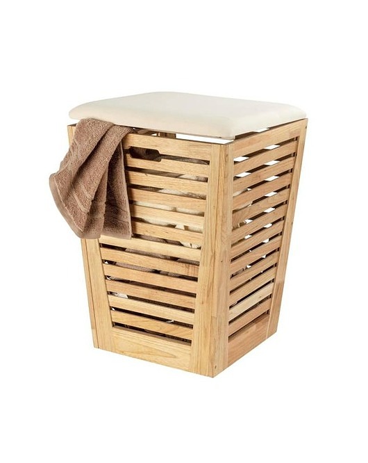 kosze do przechowywania Kosz Drewniany Fasano z Siedziskiem