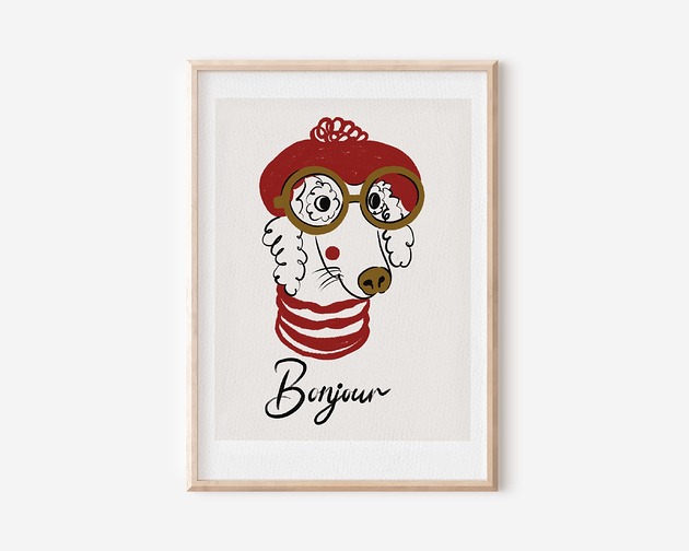 plakaty Plakat  Francuski piesek