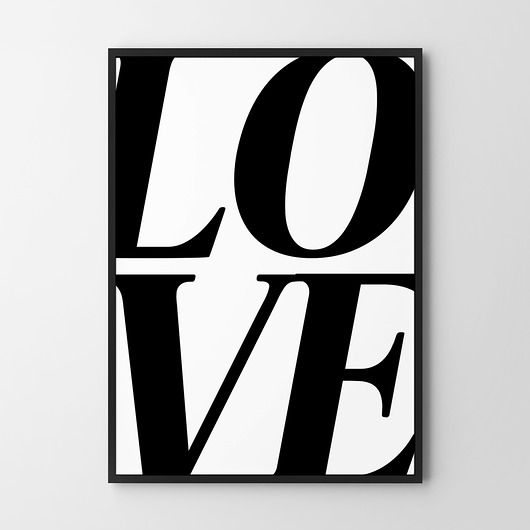 plakaty Plakat Love napis