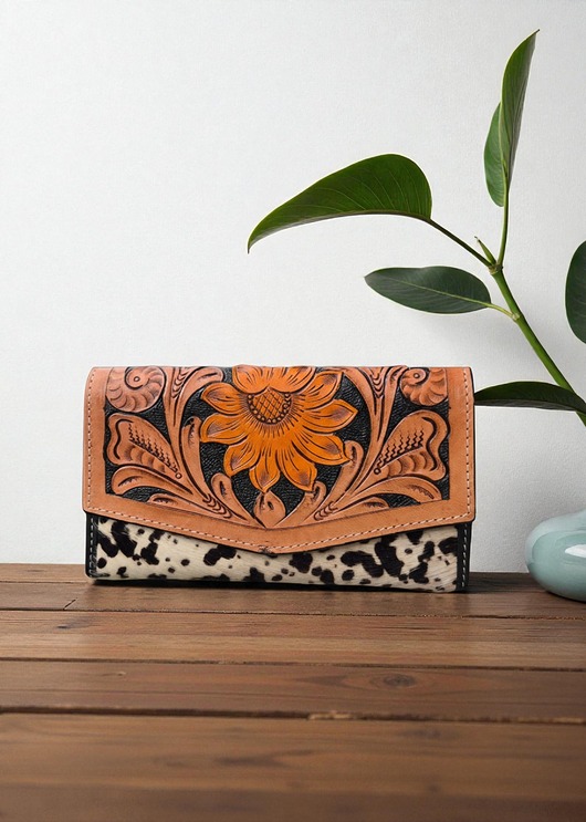 portfele damskie Portfel ręcznie robiony ze skóry naturalnej Palar