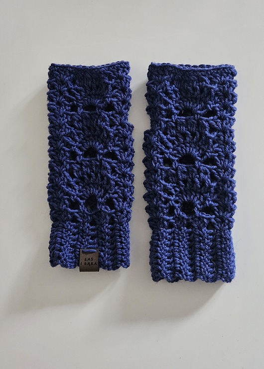 rękawiczki damskie Mitenki retro z wełny