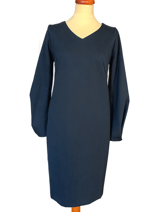 sukienki midi damskie Sukienka z mięsistej dzianiny