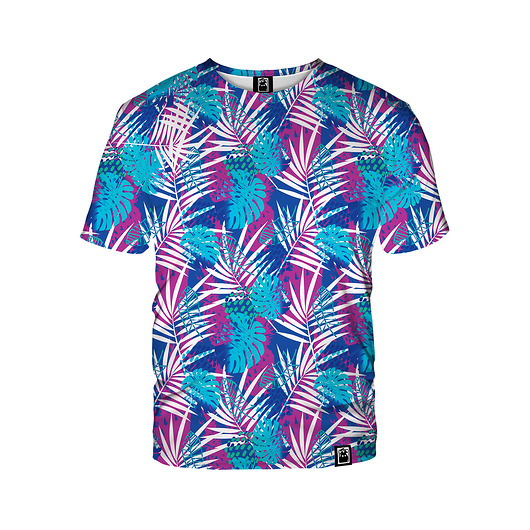 t-shirt damskie Damski T-shirt DR.CROW Palms Blue