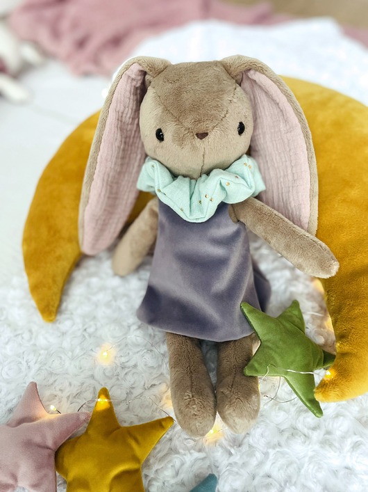misie i maskotki Miękki pluszowy króliczek Lilu