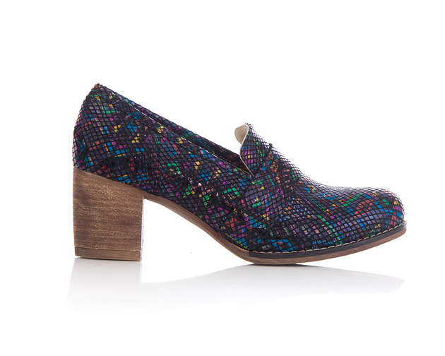 botki damskie SKÓRZANE PÓŁBUTY ZAPATO 250 INDIAN