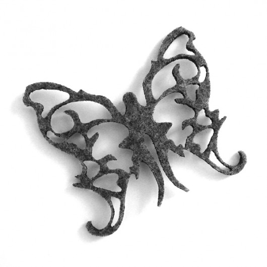 felt butterfly... felt label