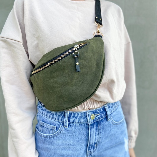Nerka khaki bawełna woskowana sacky bag