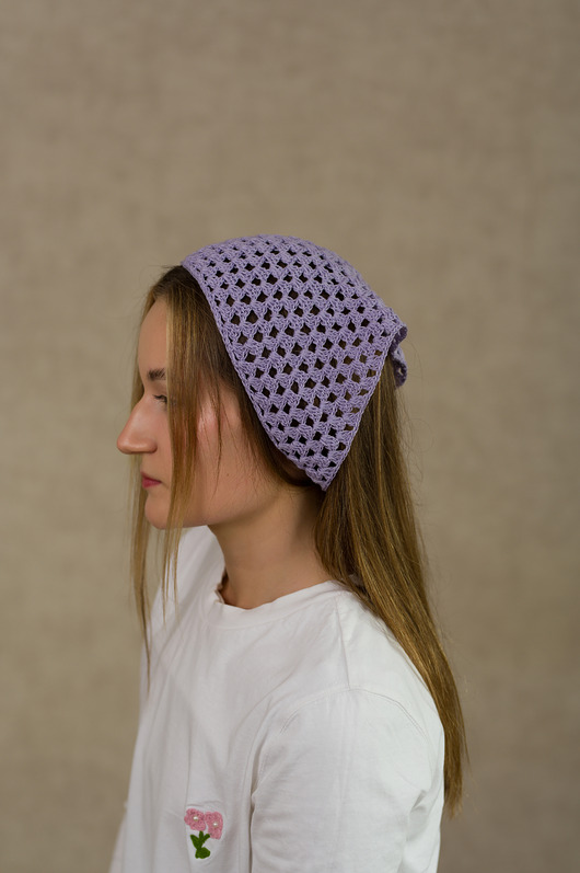 do włosów różne Chustka na głowę liliowa