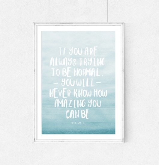 PLAKAT ombre - If you are always trying(...)-A3 wejustlikeprints