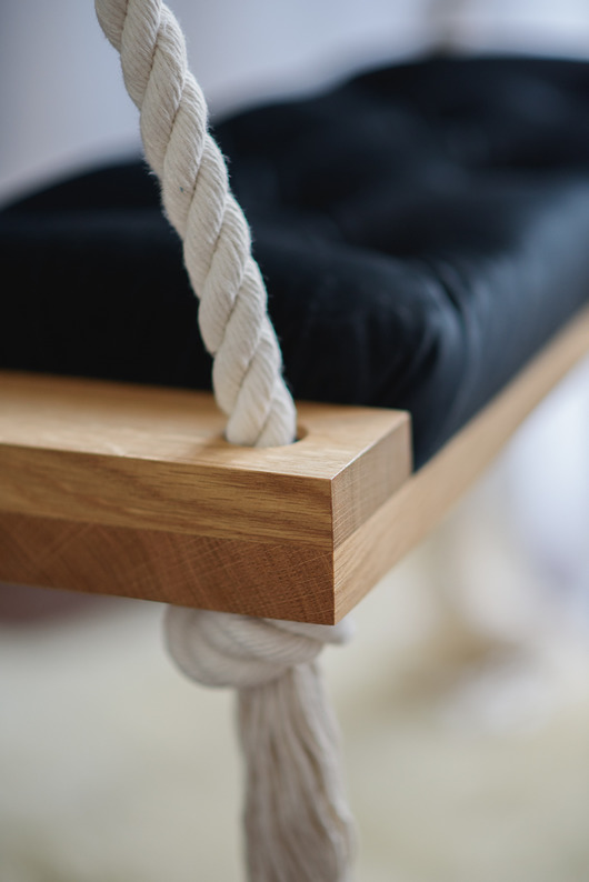 zabawki - inne Stylowa huśtawka LARGE 70CM na linach dla dzieci