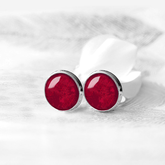 klipsy KLIPSY BORDO GLAM - różne rozmiary