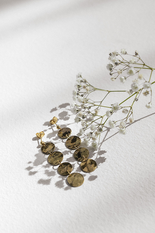 kolczyki z mosiądzu Kolczyki PLANETY No. 1