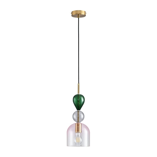 lampy wiszące Lampa wisząca PASTELLO PINK kolorowa 15 cm