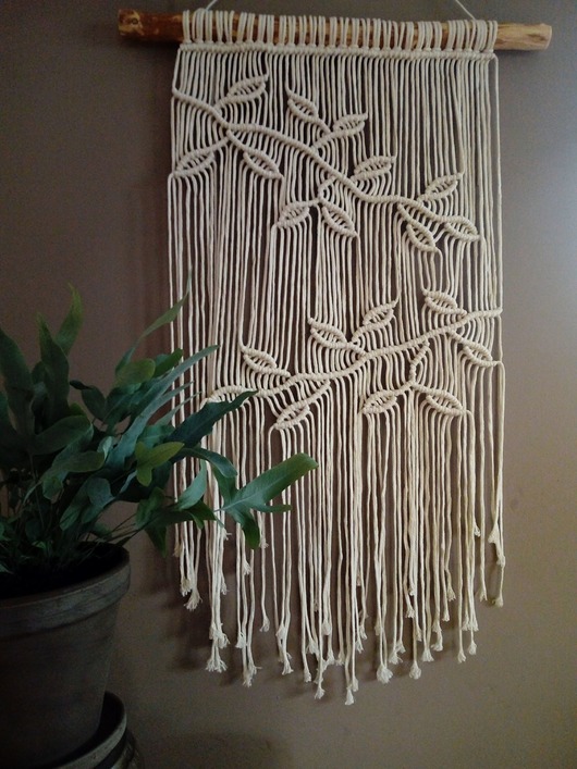 Makrama Listki 42x80 cm od ręki Makrama Decor