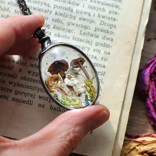 wisiory Wisiorek z grzybkami