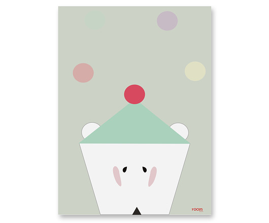 Plakat dziecięcy Bear Humpty Dumpty Room Decoration
