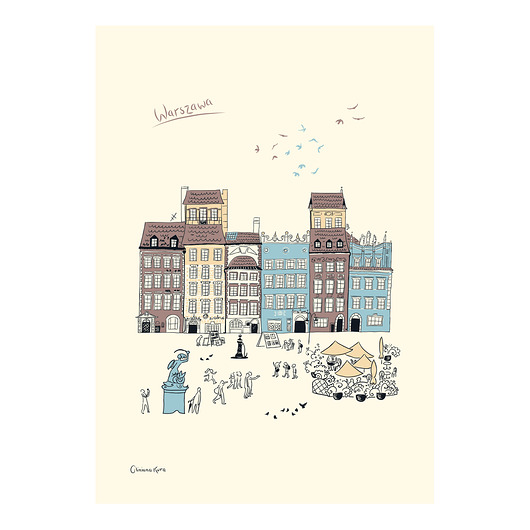 plakaty Plakat Warszawa Kamieniczki