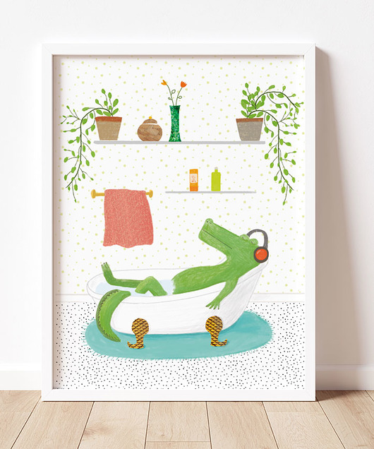 plakaty Plakat krokodyl